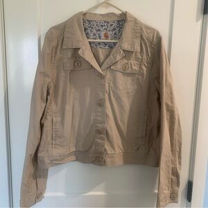 Carhartt for Women khaki lightweight Jacket Button Down XL (16/18)